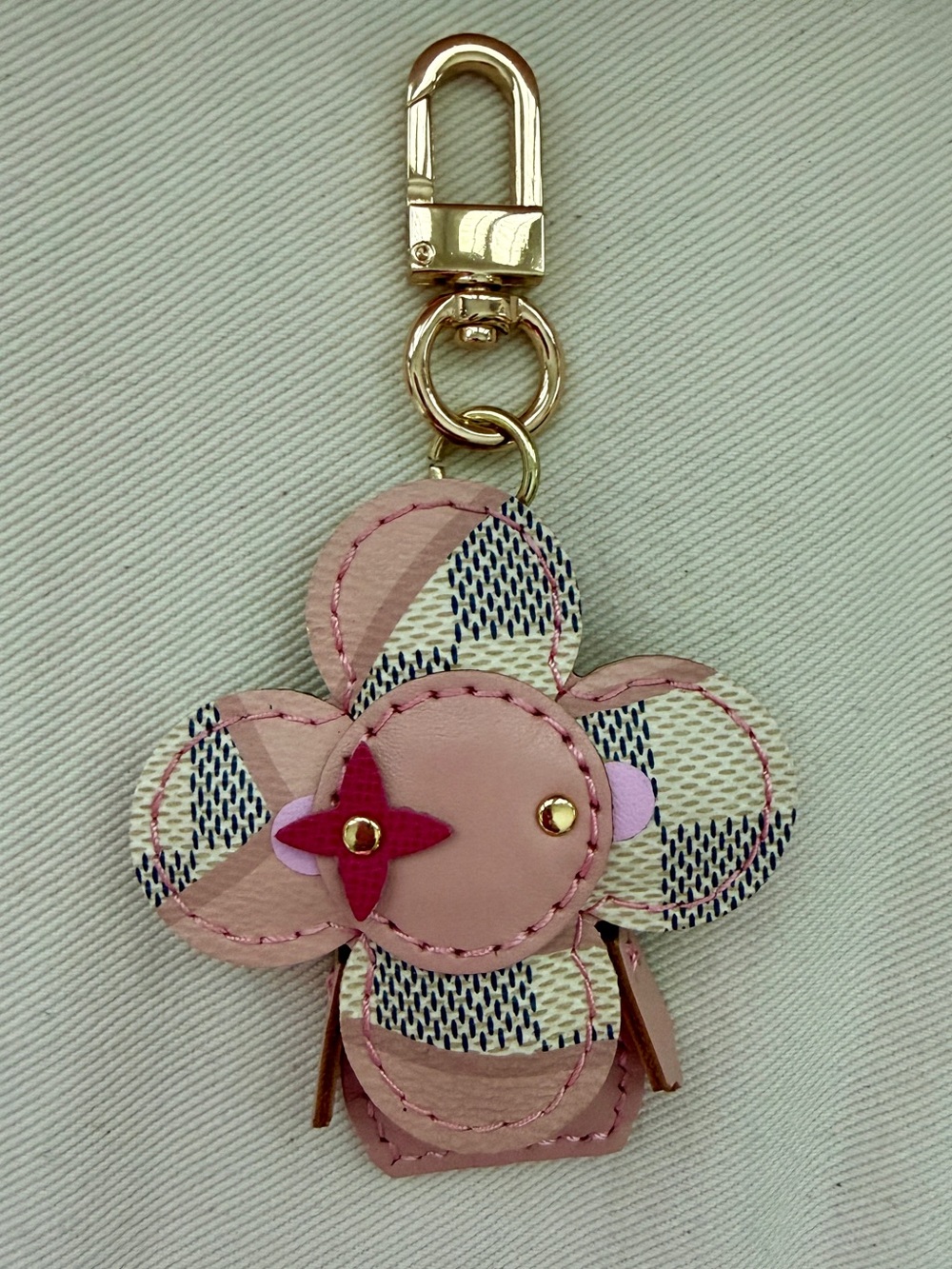 Louis Vuitton Damier Azur Vivienne Bag Charm - Picture 2 of 3